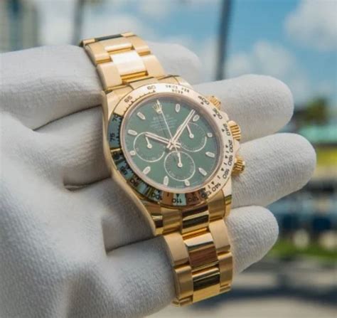 rolex gold grün fake